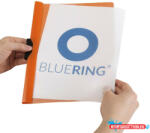 BLUERING Gyorsfűzõ klip mappa A4, műanyag 60laphoz fém klippes Bluering(R) narancssárga (894410)