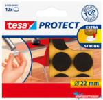 TESA Karcolásgátló filckorong, barna, 12 db R22mm, Tesa (34337)