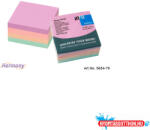 Info Notes Jegyzettömb öntapadó, 75x75mm, 4x100lap, Info Notes, harmony mix, lila, világos rózsaszín, világoszöld, barack (36758)
