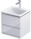 Roltechnik BRYLANT UNI 50 fürdőszoba szekrény, fényes fehér OR36-SD2S-50-1-V3 (OR36-SD2S-50-1-V3)