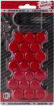  Díszkupak kerékanyára, piros, 17mm (ARGJ21302)