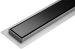 TOYA FALA Black Glass Inox 700mm (75387)