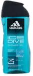 Adidas Ice Dive Shower Gel 3-In-1 gel de duș 250 ml pentru bărbați