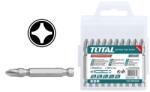 TOTAL Bit, PH2/ 50mm/ 10 buc/set, Total TAC16PH223 (TAC16PH223) Set capete bit, chei tubulare