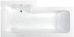 M-Acryl Hidromasszázs kád, M-Acryl Linea 170x70/85 Wellness Premium elektronikus vezérléssel jobbos