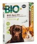 PESS BIO Spot-on picaturi pentru capuse si purici pentru caini mici si pisici 10-20 kg cu ulei de neem 4x2.5 g