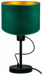 Glimex Abazur Premium zöld asztali/éjjeli lámpa 1xE27 (GA0186)