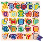 Bino Angol ABC fa formaillesztő játék állatokkal (70252)