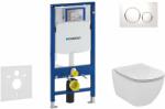 Geberit Duofix - Set de instalare încastrată, vas WC și capac Ideal Standard Tesi, clapetă Sigma20, Aquablade, alb/crom 111.300. 00.5 NF4 (111.300.00.5 NF4)