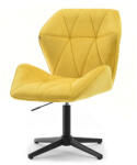Vox bútor VELO 2 forgófotel sárga velúr-fekete