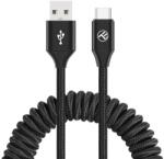 Tellur Töltés-szinkronizáló Kábel, USB-C típusú, 3A, 1.8 m, fekete (TLL155395)