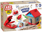 Art Craft Set creativ cu nisip Kinetic Construieste o casa Art Craft, 750 g, 12 piese, 3 ani+ (1208210)
