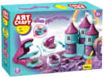 Art Craft Set creativ cu nisip Kinetic Princess Castle Art Craft, 750 g, 3 vehicule, 3 ani+ (1215183)