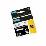 DYMO Лента Rhino 5.5мм х 12м черен/бял