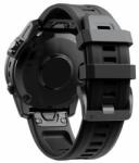 FixPremium - Szilikon szíj Garminhoz (QuickFit 22mm), fekete