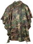 MFH Poncho impermeabil rip stop camuflaj woodland MFH, cu husa transport OutsideGear Venture