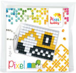 Pixelhobby Pixel kulcstartókészítő szett 1 kulcstartó alaplappal, 3 színnel, markoló (PXL-23075) - officetrade