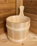 Saunia Fa szaunadézsa műanyag betéttel - 7 l