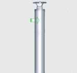 Harvia opcionális kémény toldó 500mm a WHP1500 rendszerhez