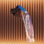  Kültéri dézsazuhany Kambala fából 29 literes