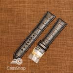  Curea piele vitel neagra model aligator L 19mm - 33786