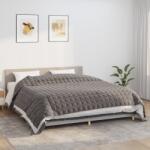 vidaXL Pătură cu greutăți, gri, 235x290 cm, 15 kg, material textil (350787) Patura