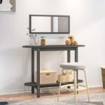 vidaXL Masă consolă, gri, 110x40x80 cm, lemn masiv de pin (822299) Masa de cafea