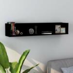 vidaXL Raft de perete pentru CD-uri, negru, 100 x 18 x 18 cm, PAL (801320) Raft
