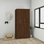 vidaXL Șifonier, stejar maro, 82, 5x51, 5x180 cm, lemn prelucrat (826640) Garderoba