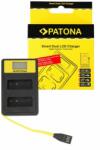 Patona Smart Dual LCD USB töltő Panasonic DMW-BLG10 CSBLG10MC CS-BLG10MC - Patona (PT-141655) - kulsoaksi