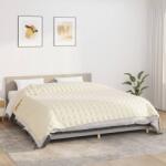 vidaXL Pătură cu greutăți, crem deschis, 235x290 cm, 15 kg, textil (350823) Patura