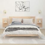 vidaXL Rafturi noptiere de perete, 2 buc. , lemn masiv de pin (824768) Raft