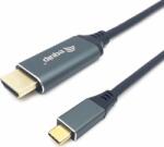 Equip 133417 USB-C - HDMI 2.0 Kábel 3m - Fekete (133417)
