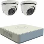 Hikvision Kit supraveghere video Hikvision 2 camere TurboHD 2MP, DVR 4 canale SafetyGuard Surveillance