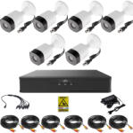 Rovision Sistem supraveghere video 6 camere exterior 2MP, 1080P full hd IR 20m, XVR 8 canale, accesorii full, live internet SafetyGuard Surveillance