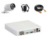 Hikvision Kit sistem supraveghere video complet 1 camera exterior 2MP, IR 20m Hikvision cu DVR limba romana si soft telefon mobil SafetyGuard Surveillance