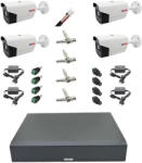 Rovision Sistem supraveghere complet 4 camere exterior full hd IR 40m, DVR 4 canale, accesorii SafetyGuard Surveillance