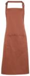 Premier Workwear Kantáros konyhai kötény zsebbel - Földimogyoró (PR154-1000143209)