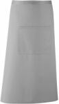 Premier Workwear Derékig érő hosszú kötény zsebbel - Világos szürke (PR158-1000143301)