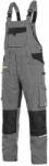 CXS Kantáros munkanadrág CXS STRETCH - rövidített - Szürke / fekete | 46 (1030-034-710-46)