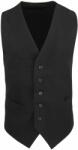 Premier Workwear Férfi mellény szatén hátrésszel - Fekete | XL (PR622-1000145271)