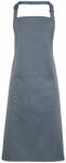 Premier Workwear Kantáros konyhai kötény zsebbel - Acélszín (PR154-1000143235)