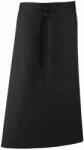 Premier Workwear Derékig érő hosszú kötény zsebbel - Fekete (PR158-1000143283)