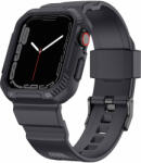 Kingxbar CYF106 2in1 tok és csereszíj Apple Watch SE, 9, 8, 7, 6, 5, 4, 3, 2, 1 (41, 40, 38 mm) szürke