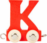 Legler színes betűvonat fából - piros K (10361)