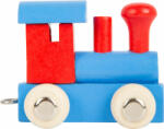 Legler Betűvonat fából - mozdony, piros-kék (10349)