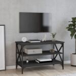 vidaXL Comodă TV, negru, 80x40x50 cm, lemn prelucrat (825787)