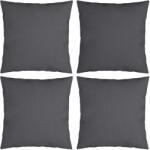 vidaXL Perne decorative, 4 buc, antracit, 60x60 cm, material textil (314353)