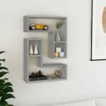 vidaXL Rafturi de perete, 2 buc. , gri sonoma, 50x15x50 cm, lemn (826642) Raft