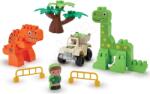 Ecoiffier Joc de construit cu dinozauri Dino Park Écoiffier cu figurine și vehicule de la 18 luni (ECO3355)